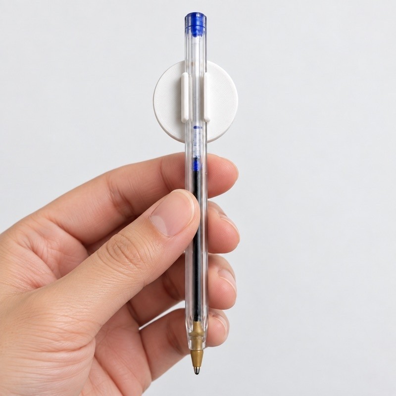 Adaptador Clip para Caneta e Botton 25mm Personalizável – Kit 5, 10 ou 30 Unidades