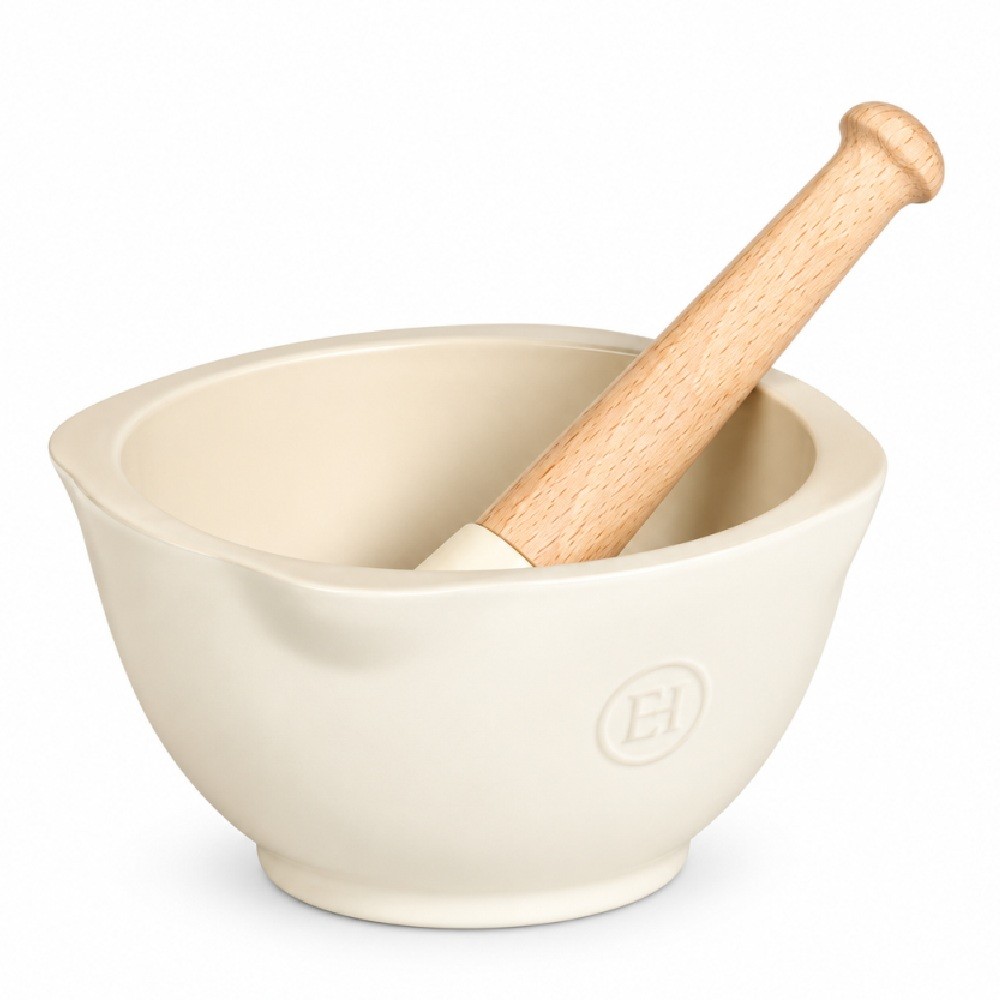 MORTAR EMILE HENRY 14CM COM PILÃO EM CERÂMICA AREIA 33803002