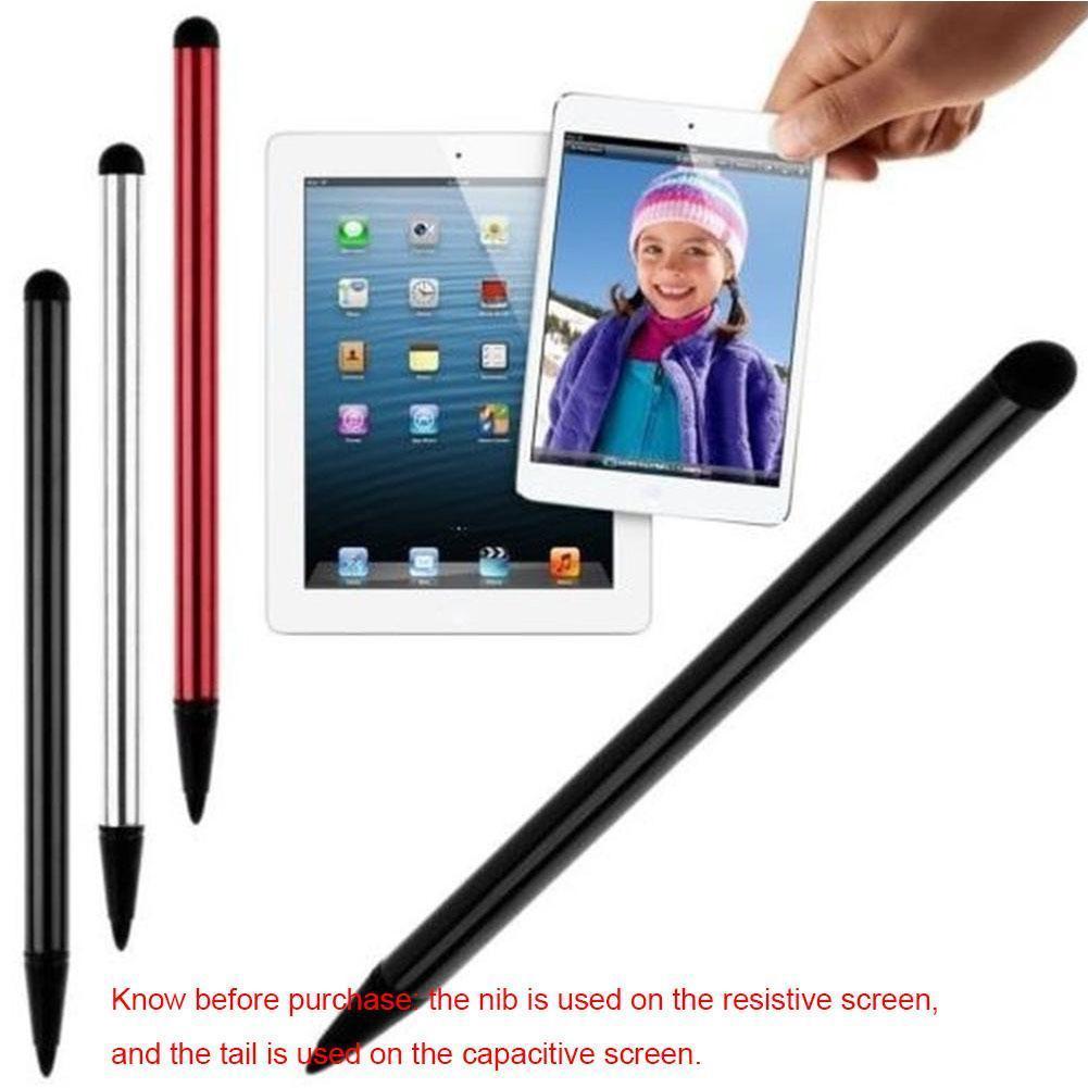 2 Em 1 Compatibilidade De Caneta Capacitiva Universal Para IPhone Android Tablet Phone Pen Multifuncional