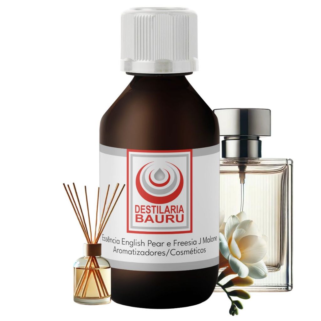 Essência Insp. English Pe ear & Fre esia J.M para Ambiente e Cosméticos