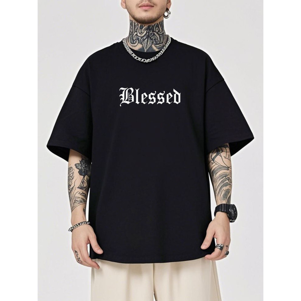 Camisa Camisa Blessed Old English Streetwear