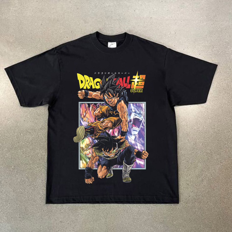 Camiseta Masculina Dragon Ball Goku Anime Vintage Estampada Confortavel Autentica Estilosa Retrô