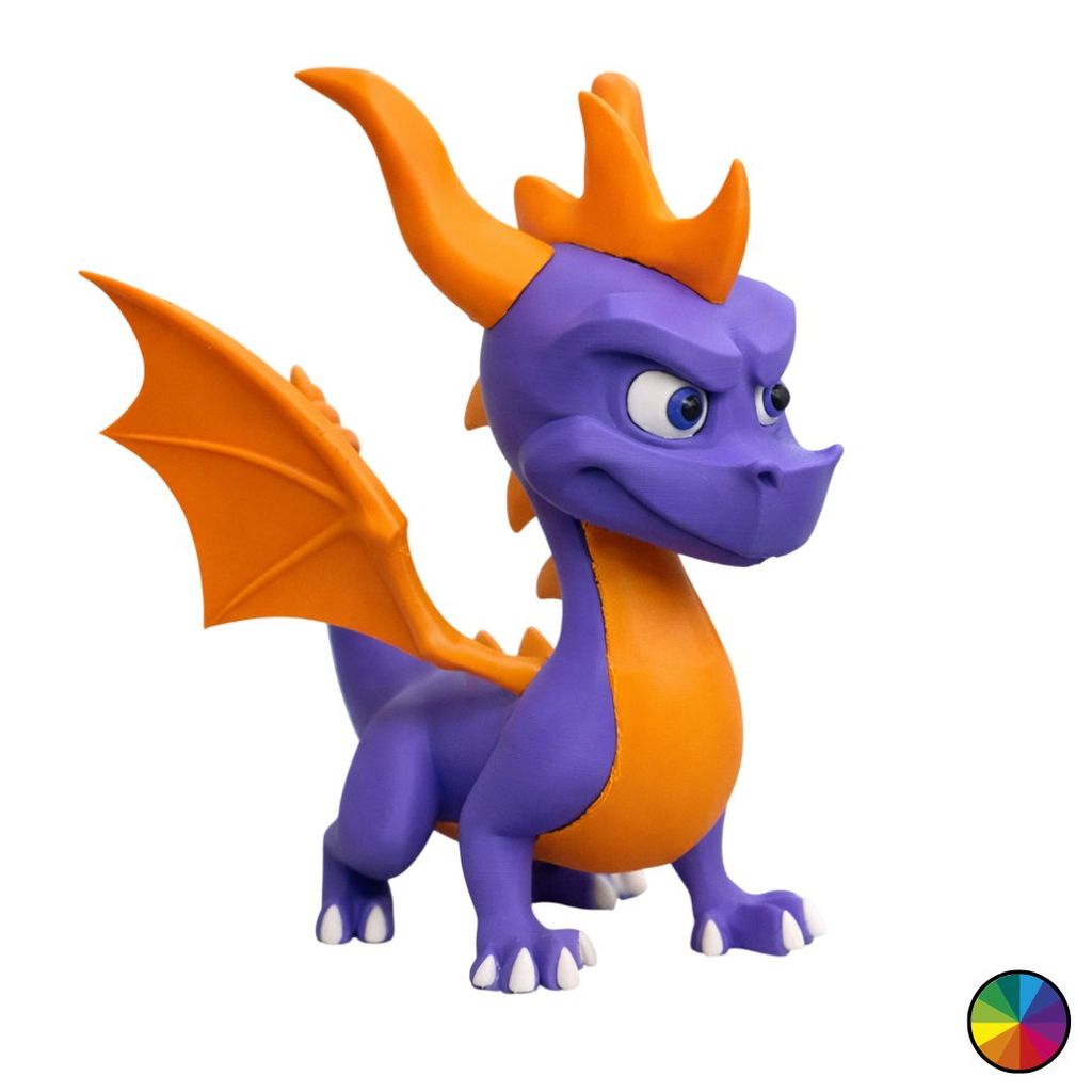 Boneco Spyro The Dragon Nostálgico Geek Roxo Figura de Ação Decoração VIntage