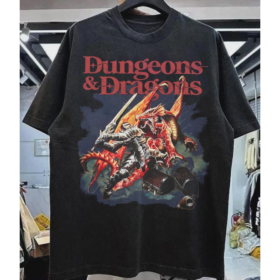 2026 Camiseta Feminina Masculina Dungeon Dragon Vintage Y2K style Guy fieri Tshirt