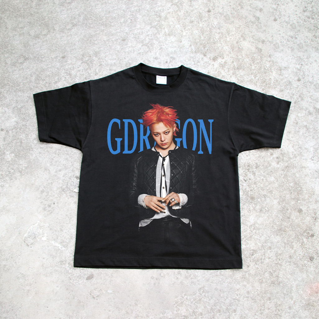 2026 Nova Camiseta Masculino Feminino Oversized G Dragon Kwon Ji Yong Retrô Vintage Estampa Rosto   Estilosa
