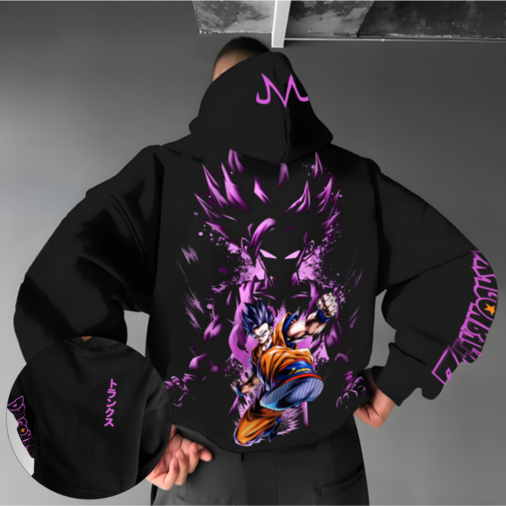 Blusa Moletom  dragon ball z goku anime dbz vintage nostalgico Feminino Masculino Flanelado Unissex Inverno Algodao