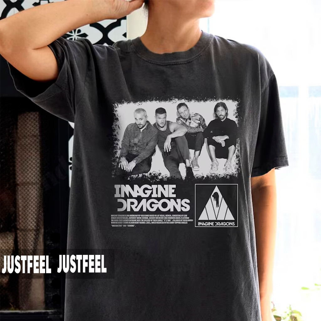 Camiseta T-shirt Unissex Imagine Dragon Vintage