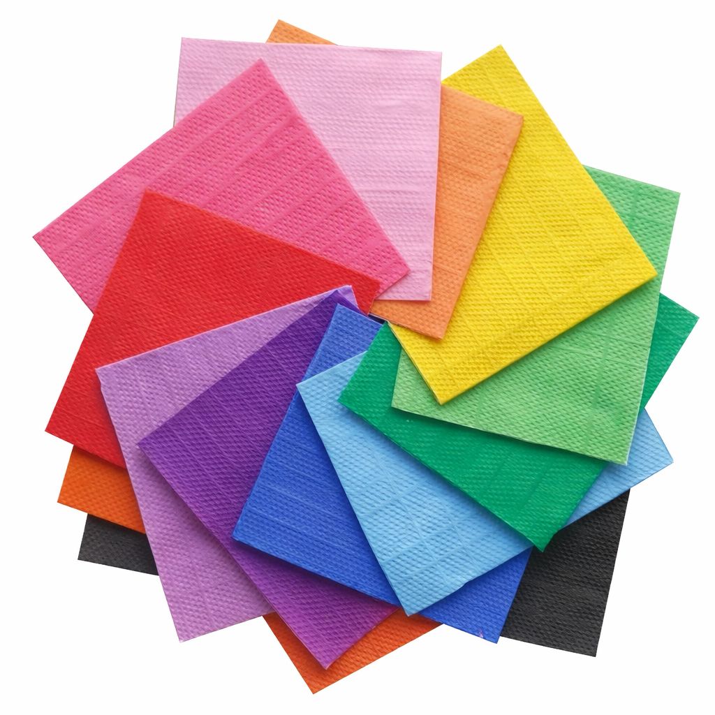 Guardanapos De Papel Coloridos 50 Unidades