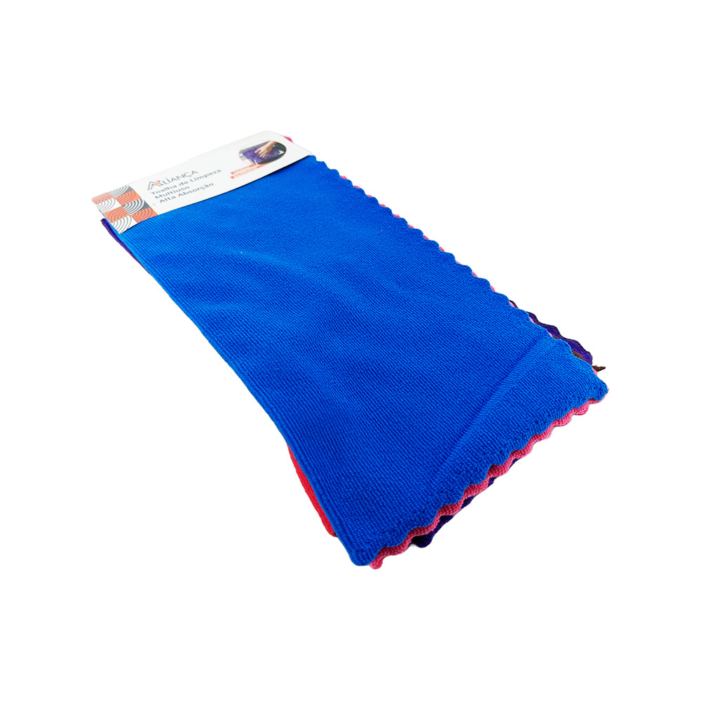 Kit 5 Toalhas Coloridas Multiuso de Alta Absorção