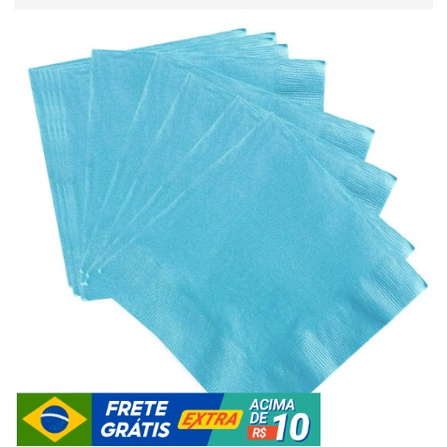 Guardanapos Coloridos e Decorados para Festas 32x32cm Pacote com 20 unidades