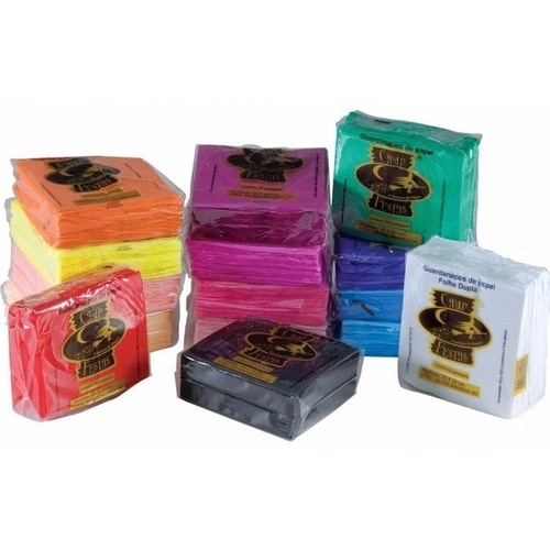 Guardanapos De Papel Colorido 2000 Und 40 Pacotes Com 50und