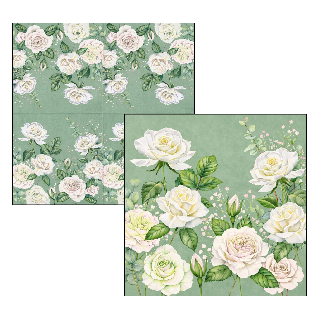 Kit 2 Guardanapo para Decoupage 33x33 Vandela – Flores Coloridas Floral Artesanato