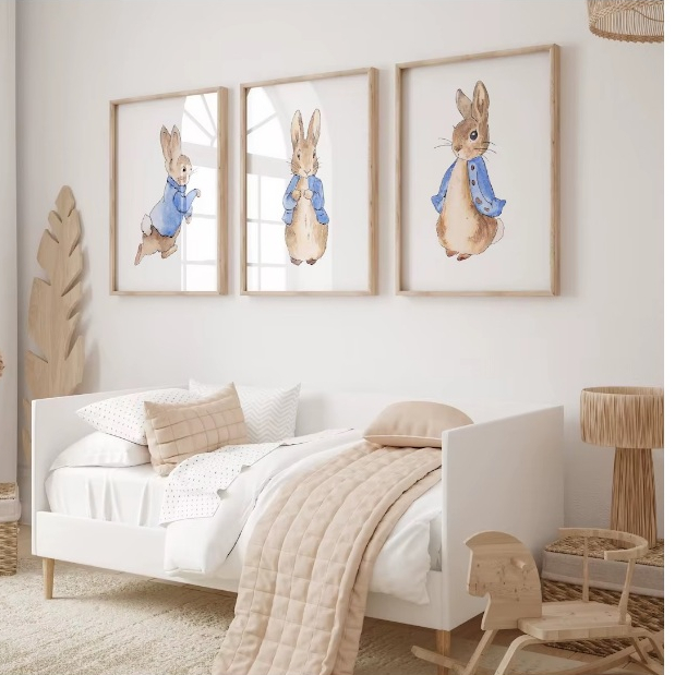 Quadros decorativos Boho Nursery Nordic Posters for Kids (3 peças)