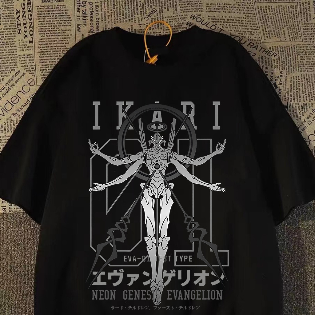 Camiseta Masculina EVA-01 TEST TYPE Neon Genesis Evangelion T-shirt Unissex Streetwear