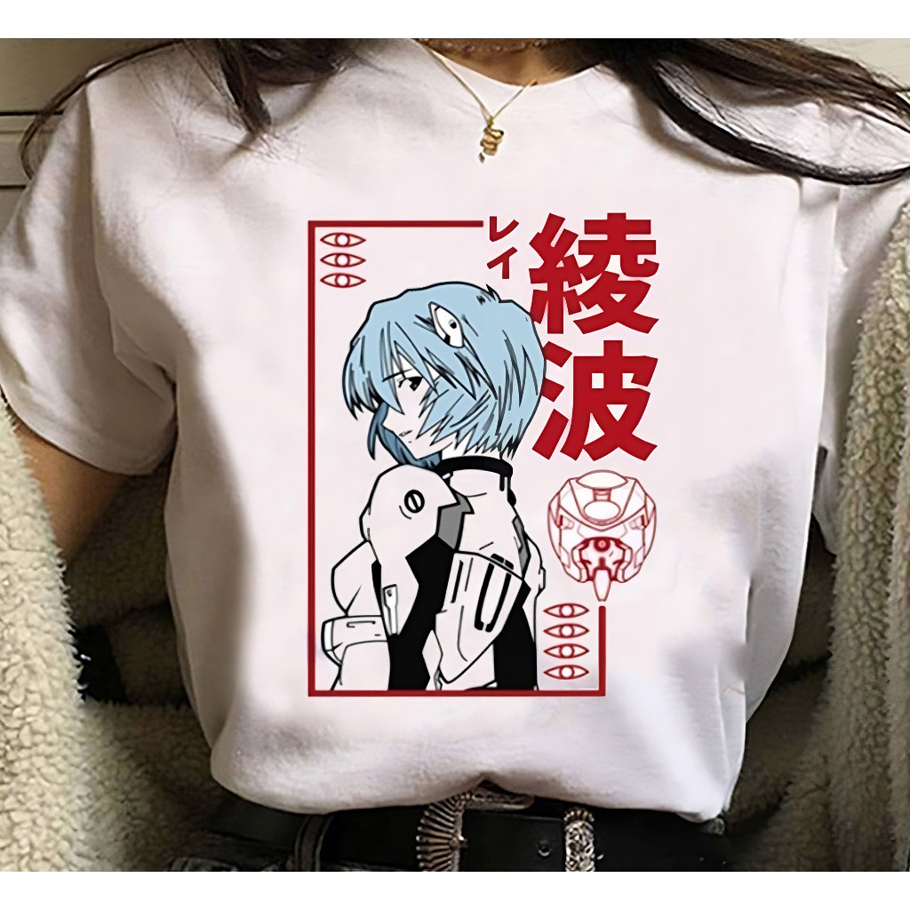 Camiseta Anime Neon Genesis Evangelion Ayanami Rei Asuka Shinji Eva 01 Unissex 26