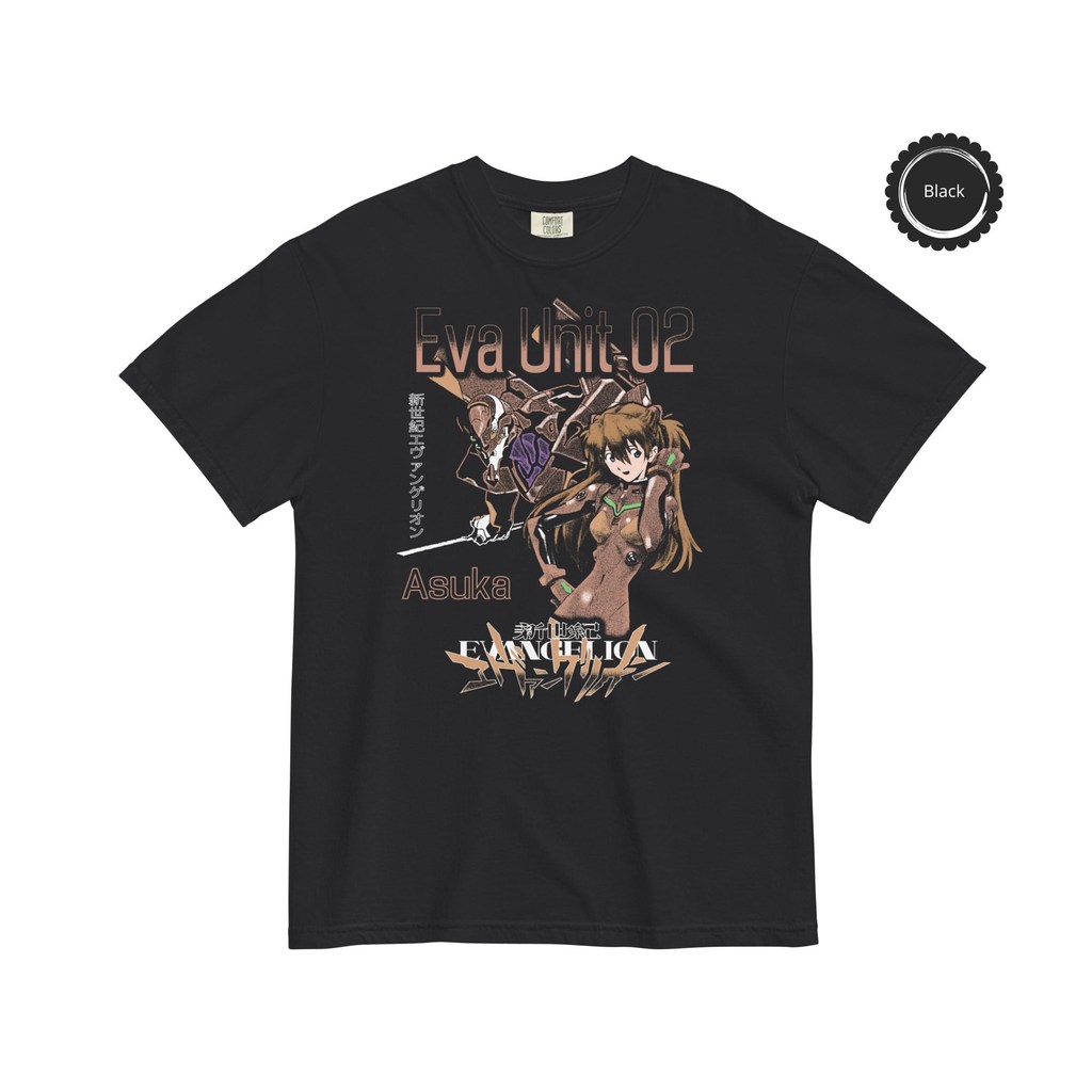 Camiseta Masculina Feminina Estampa Asuka Eva Unidade 02 Neon Genesis Evangelion T-shirt Unissex Streetwear Envio Imedia