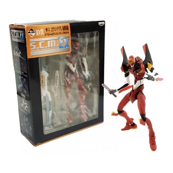 Evangelion Eva 02 Ichiban Kuji SCM EX Prize D Banpresto 15cm Articulado Original com Caixa