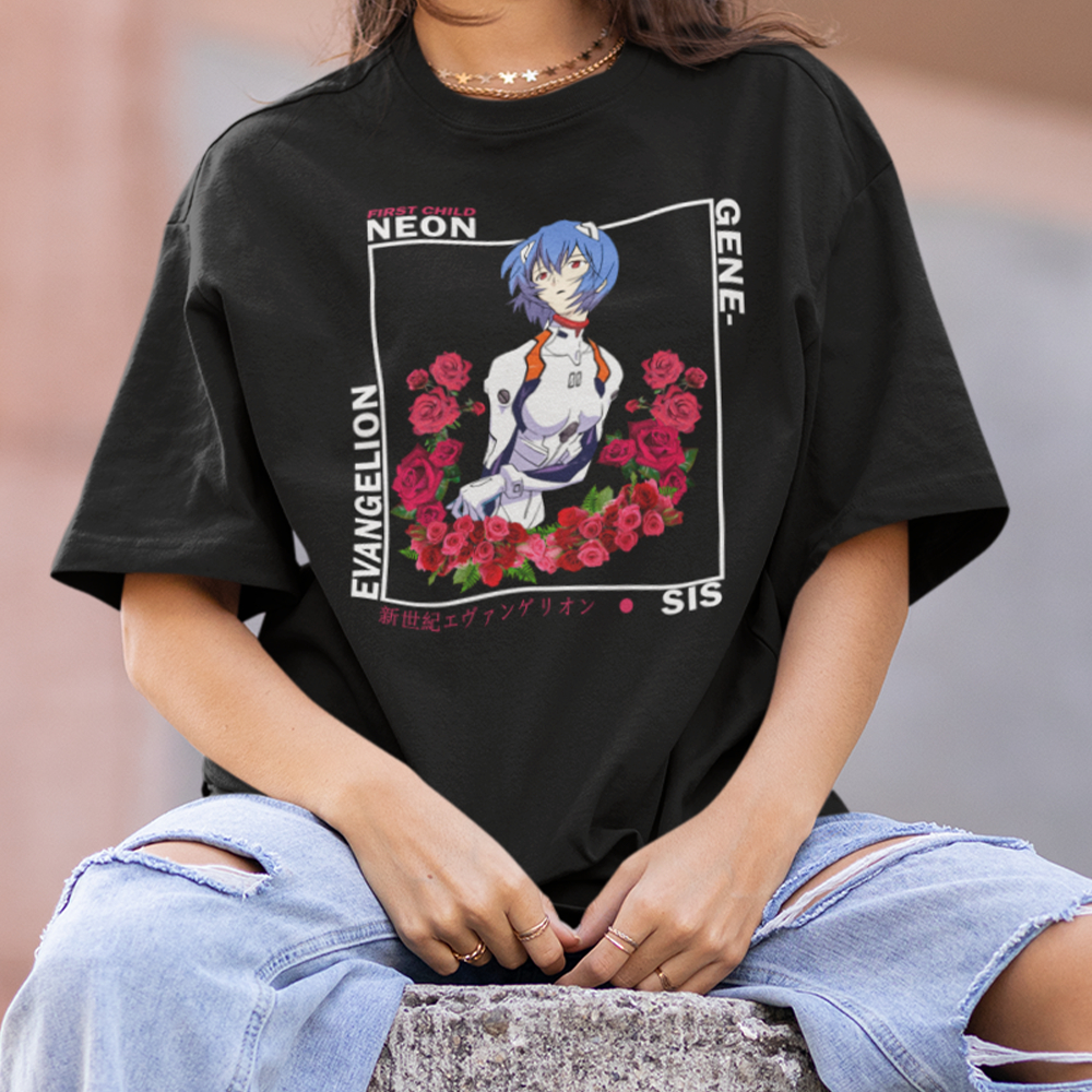 Camiseta Unissex Basica Eva Rei Ayanami Neon Genesis Evangelion