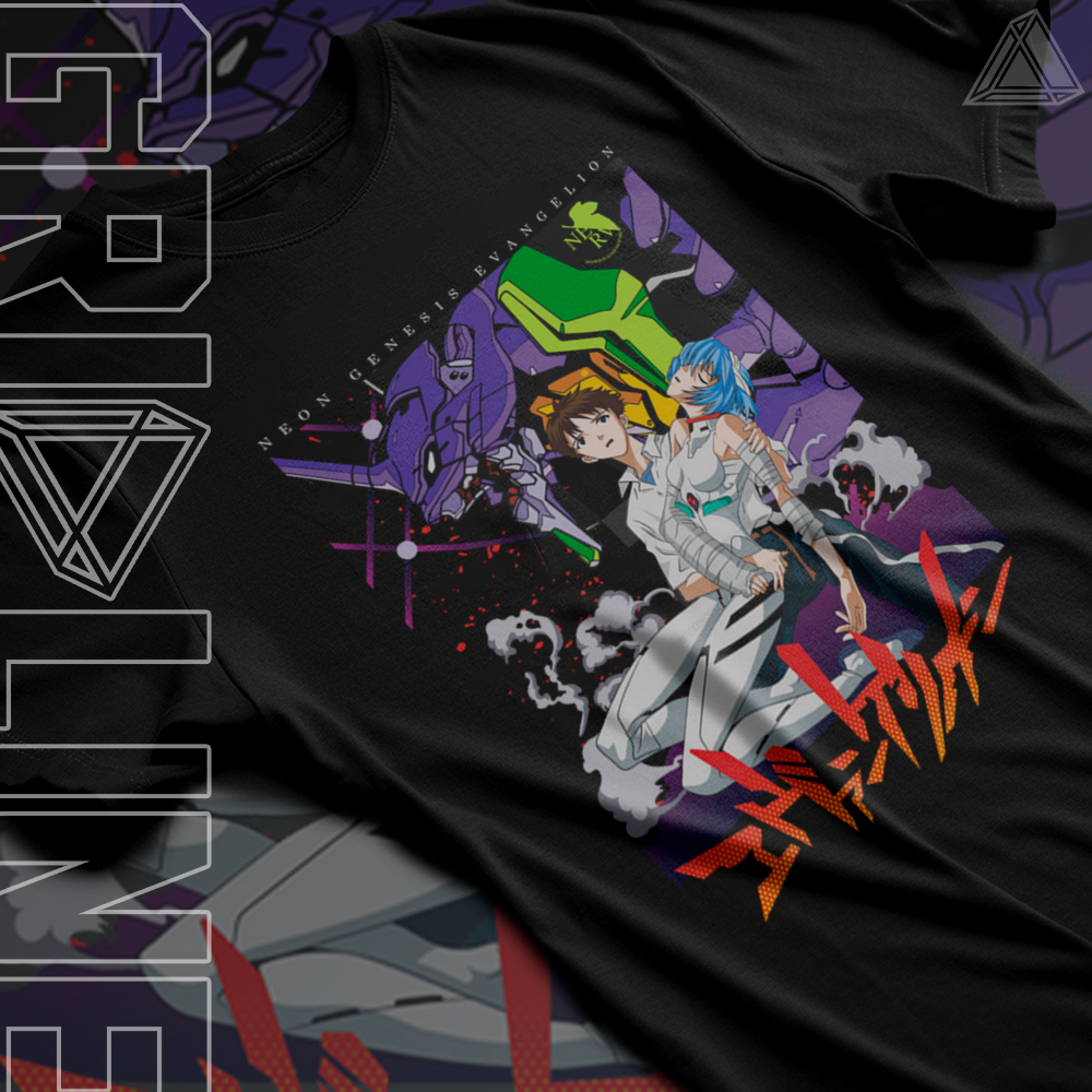 Camiseta Neo Genesis Evangelion Eva Vibrant Character Anime Manga Unissex