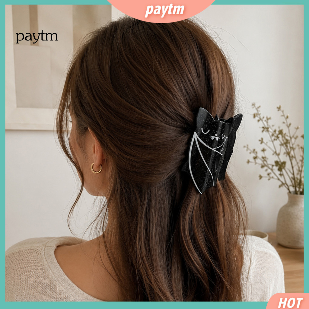 Cosplay Hair Accessories Styling Tools Halloween Bat Claw Clip for Thick Strong Acrylic Grip Cute Style Accessory for Wo