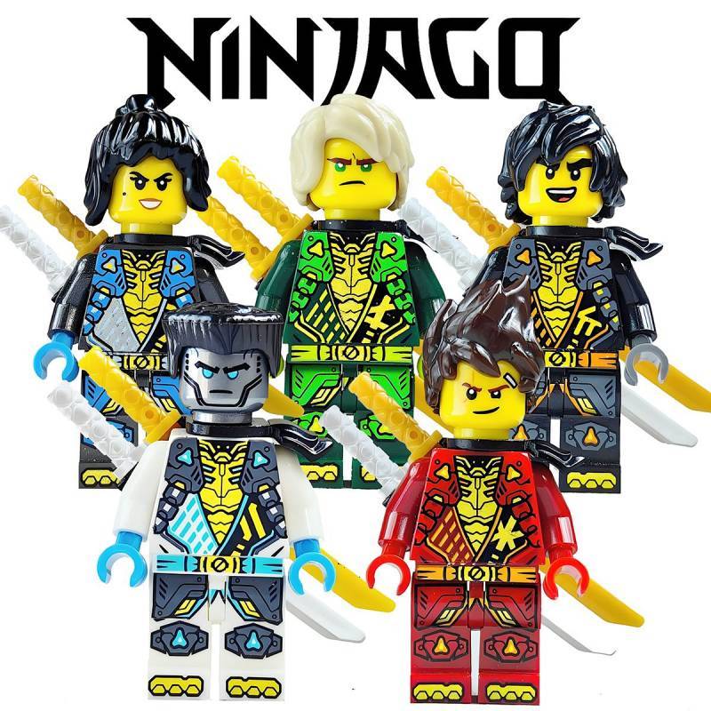 Ninjago Big Movie 19 Season New Double-Sided Printing Ninja Building Blocks Doll JjsH