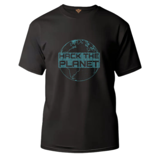 Camiseta Masculina Estampa Tecnologia- Hack The Planet Tecido Premium 100% Algodão