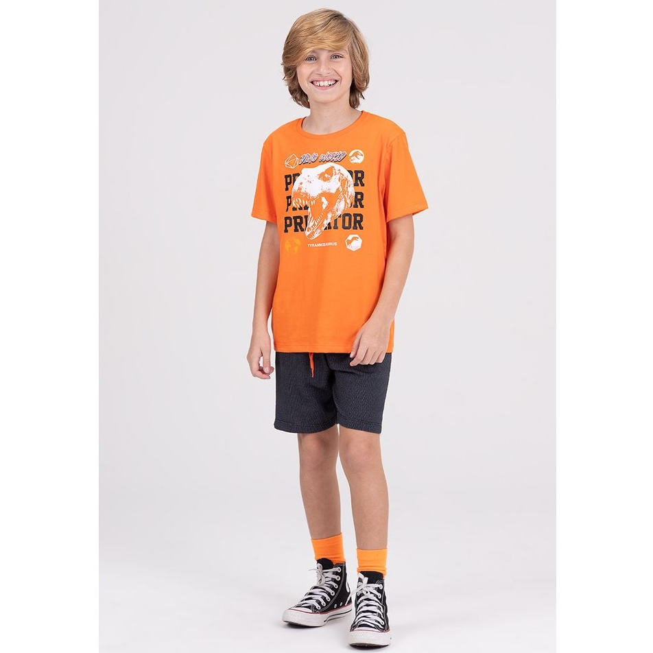 Conjunto Infantil Web Dino World Laranja