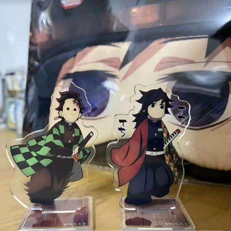 2item/Set Kimetsu No Yaiba Anime character model figurine Desktop and bedside decorations Tong Mo Kocharu