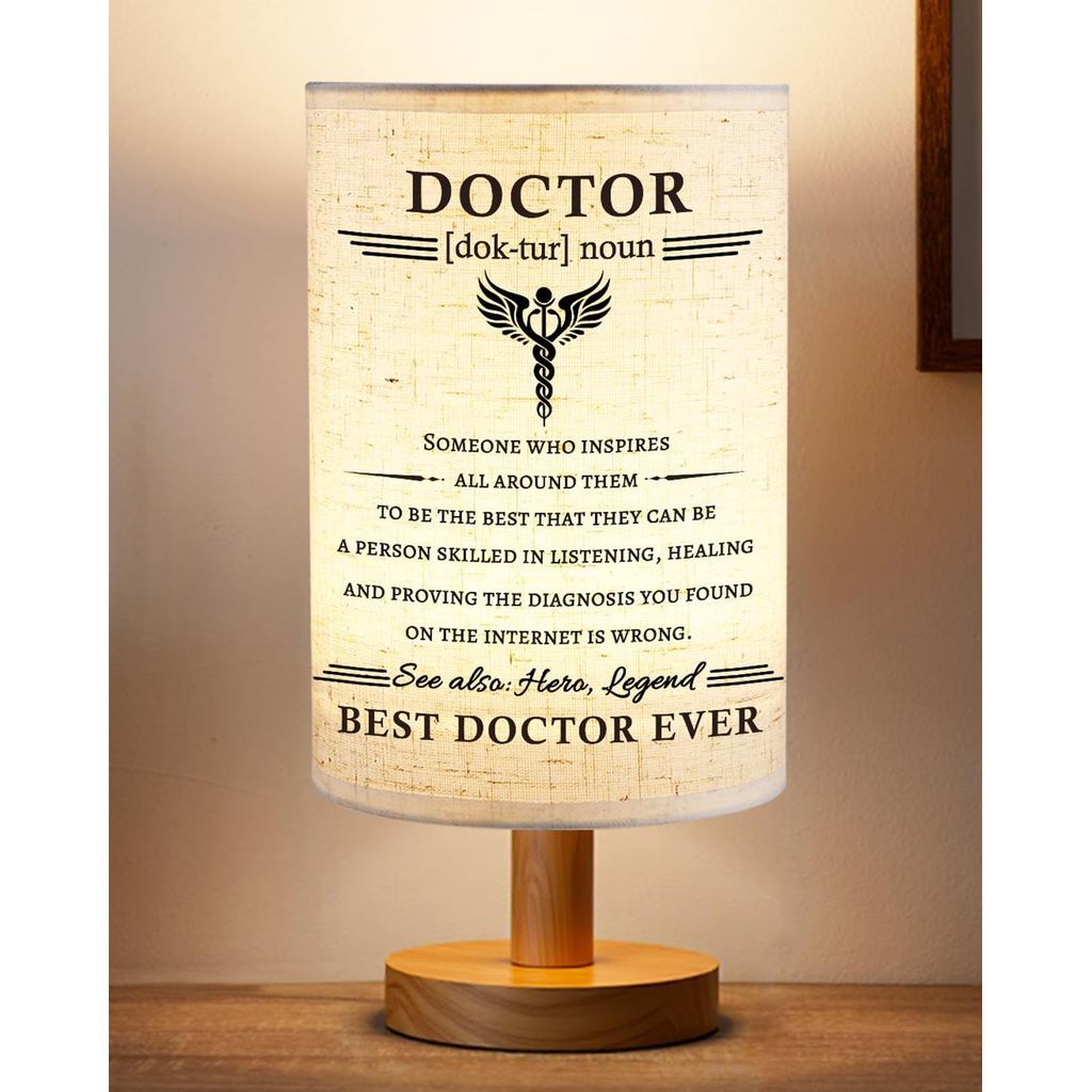 Doctor Appreciation Gifts Ideas for Men Women, Table Desk Decor Bedside Lamp Gifts for Retirement Doctor Day Vet Tech We