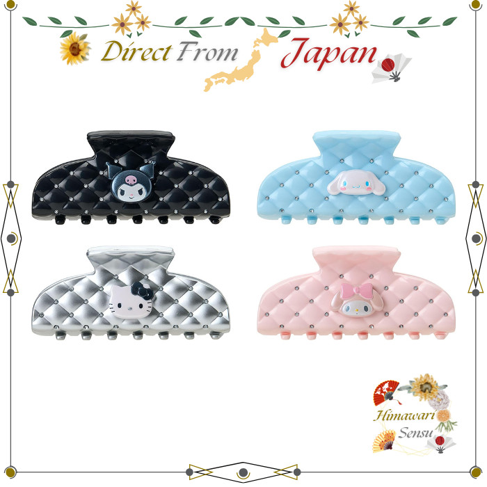 Grampo De Cabelo Sanrio Claw Kuromi Cinnamoroll Hello Kitty My Melody ABS Resin À Prova D'água Direto Do Japão