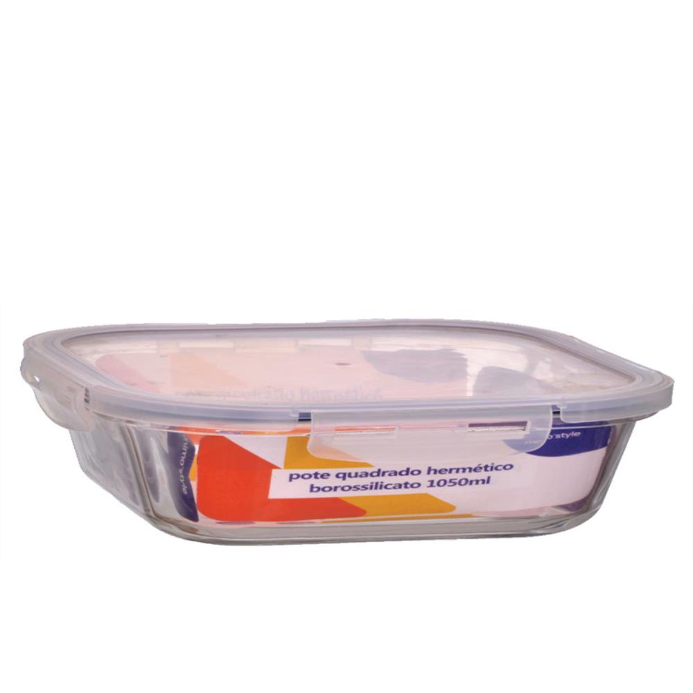 POTE HERMETICO QUAD BORO C/ TRAVA 1050 ML