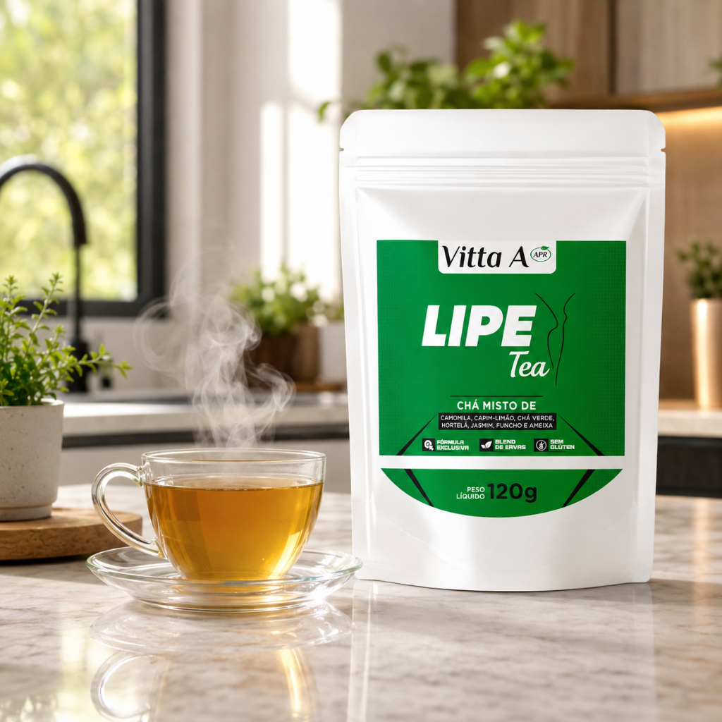 Chá Misto 120g Com Ervas Naturais -Hibisco, Chá Verde, Camomila, Hortelã para Dia a Dia Lipe Tea