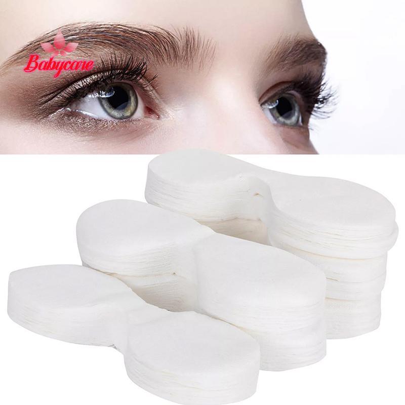 BYCE > 100/200 Pçs Máscara De Olho Descartável Papel Algodão Natural Remendos De Cuidados Com Os Olhos Para Mulheres Spa