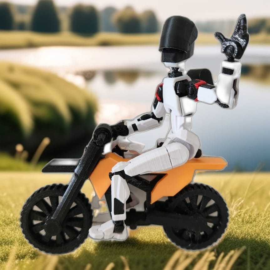 Moto Bike Bicicleta para Dummy 13 Boneco Articulado Action Figure Brinquedo Educativo