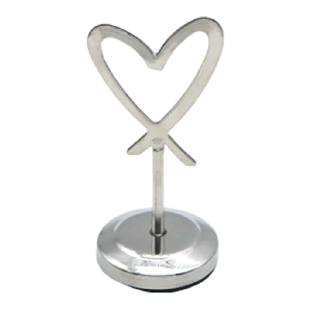 Table Number Holders Reception Card Display Holder Hollow Heart Metal Clip – Love Place Stand for Photos Food Signs Me