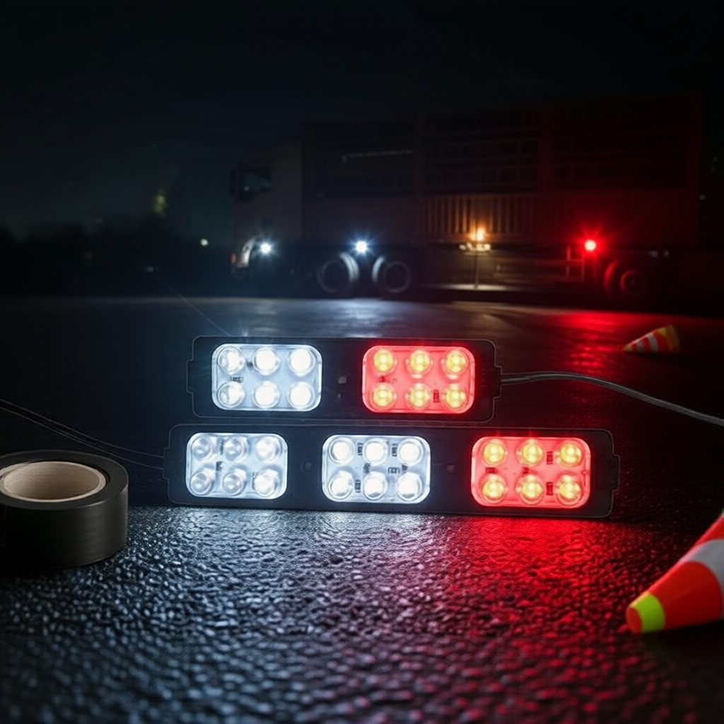12/18 LED 12-24V Vehicular Strobe Flashers for Cars and Trucks - Emergency Safety Lighting