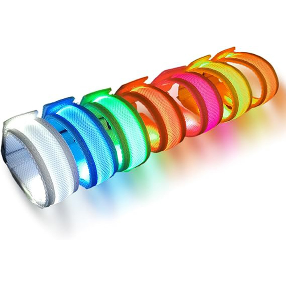 LED Luminous Bracelet, Glow In The Dark Bar Sports Wrist Strap, Fashion Arm Strap Adjustable Party Supplies Wrist Band
