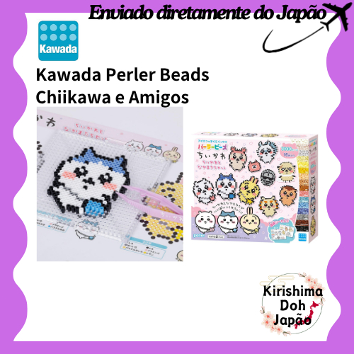 Kawada Perler Beads Kit de Miçangas Chiikawa e Amigos 80-57080 [Enviado diretamente do Japão]