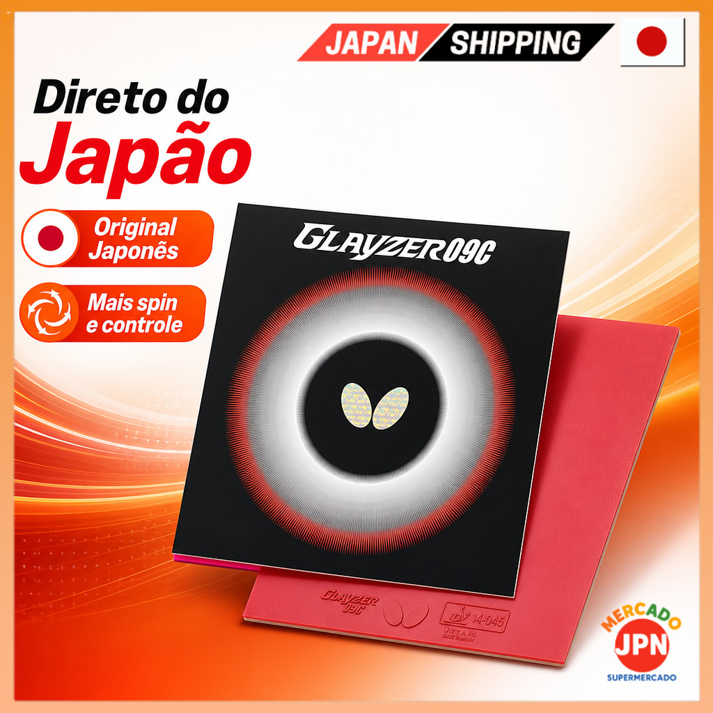Butterfly Tenis de Mesa Borracha Grizer 09C, Soft Sponge, Sticky High Tension, Ver Direct from JAPAN