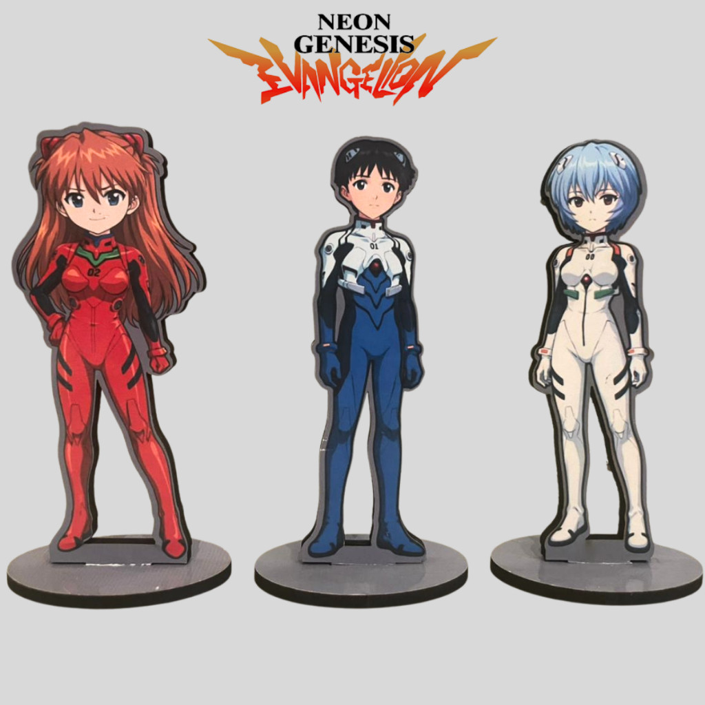Totem Neon genesis evangelion Anime display Asuka Shinji ikari Rei ayanami misato toji Gendo kowaru