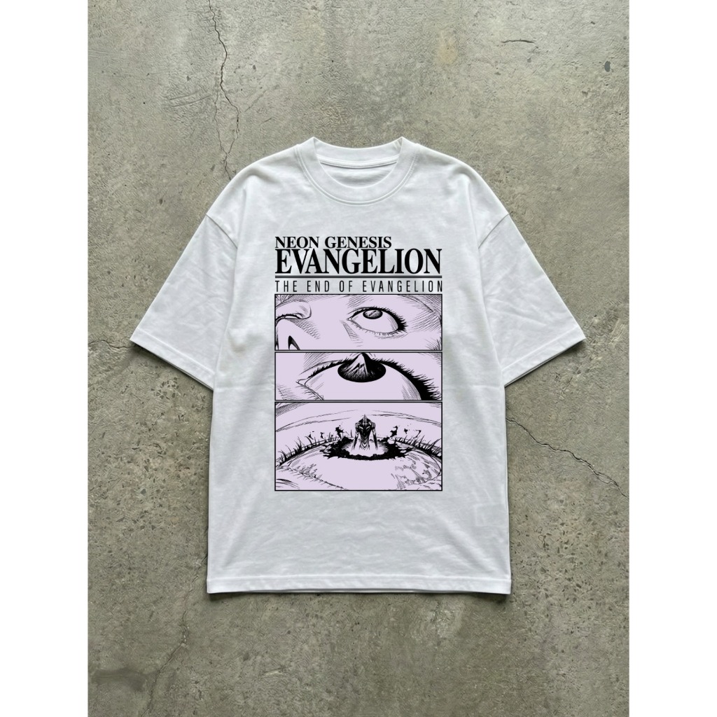 Camiseta Oversized The End Of Evangelion Anime Estilo Japonês Unissex Streetwear Otaku Neon Genesis
