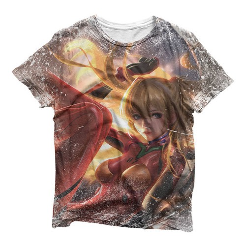 Camiseta Camisa Anime Neon Genesis Evangelion Asuk
