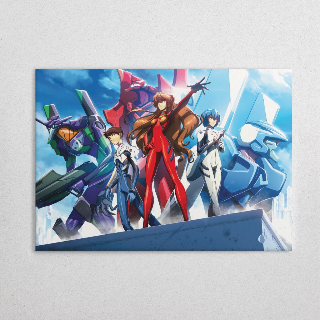 Placa Decorativa MDF Evangelion Quadro Neon Genesis Evangelion Decoração Quarto Sala Escritório