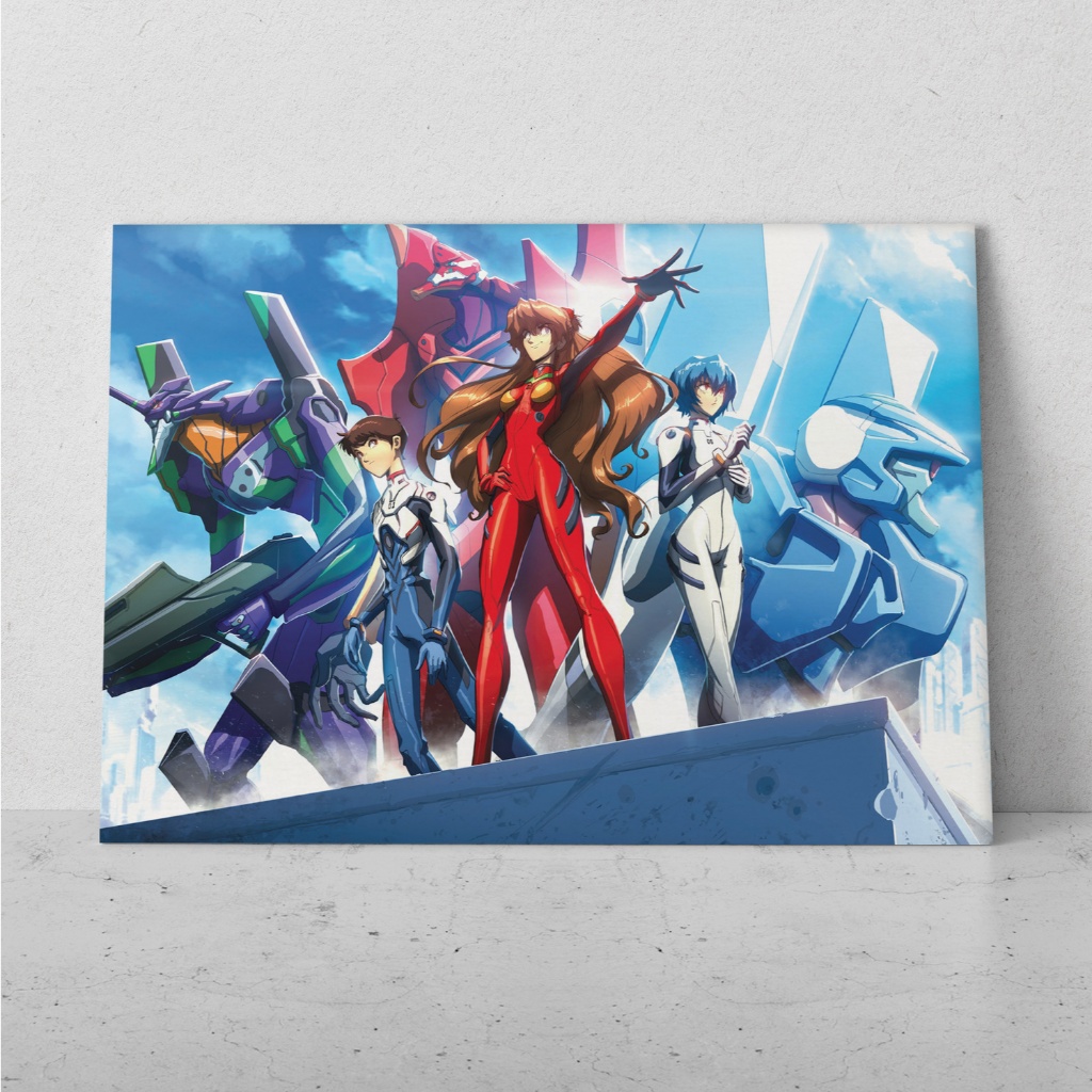 Placa Decorativa MDF Grande Evangelion Quadro Anime Neon Genesis Evangelion Decoração parede