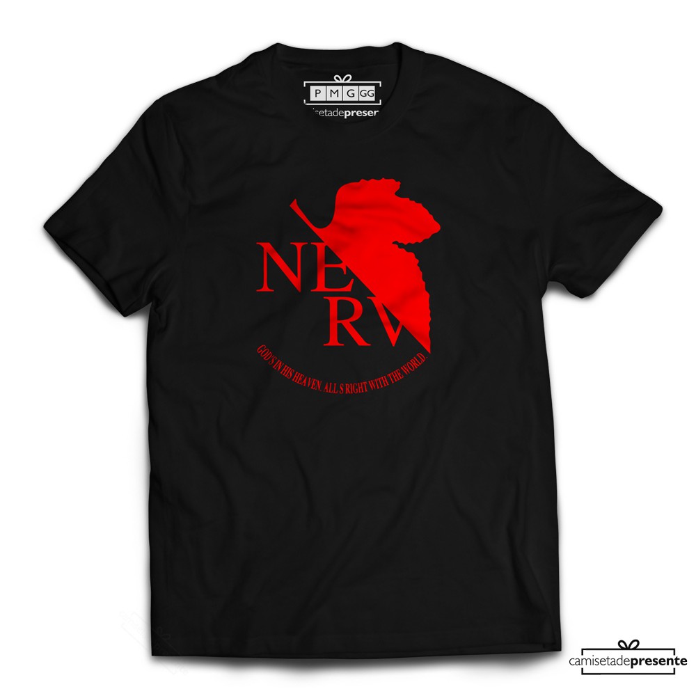 Camiseta Masculina Camisa Nerv Organização Neon Genesis Evangelion 2