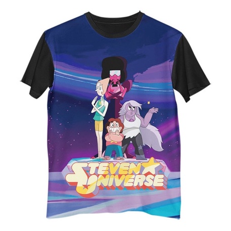 Camisa Camiseta Desenho Cartoon Steven Universe Poster G1139