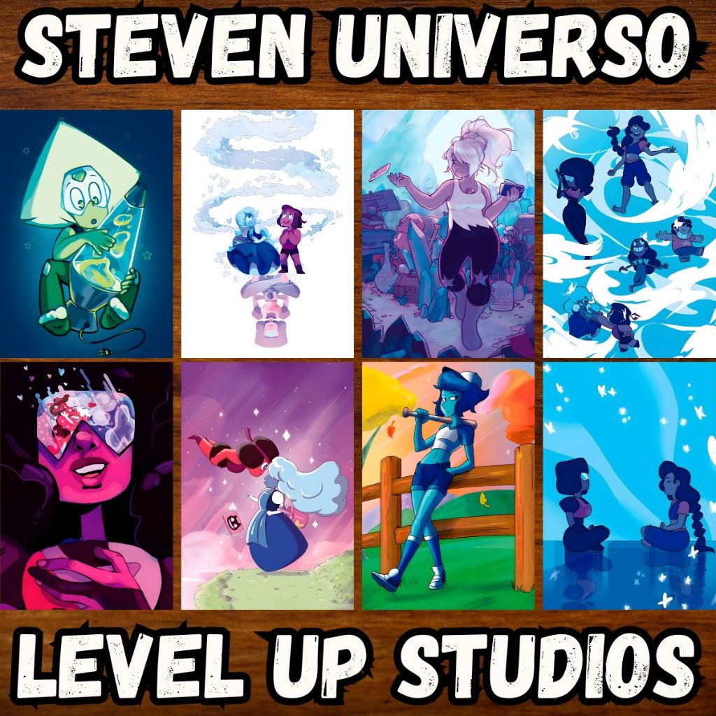 steven universo - Placas Quadros Decorativos Posters Cartoon Network Gems Desenho Aventura
