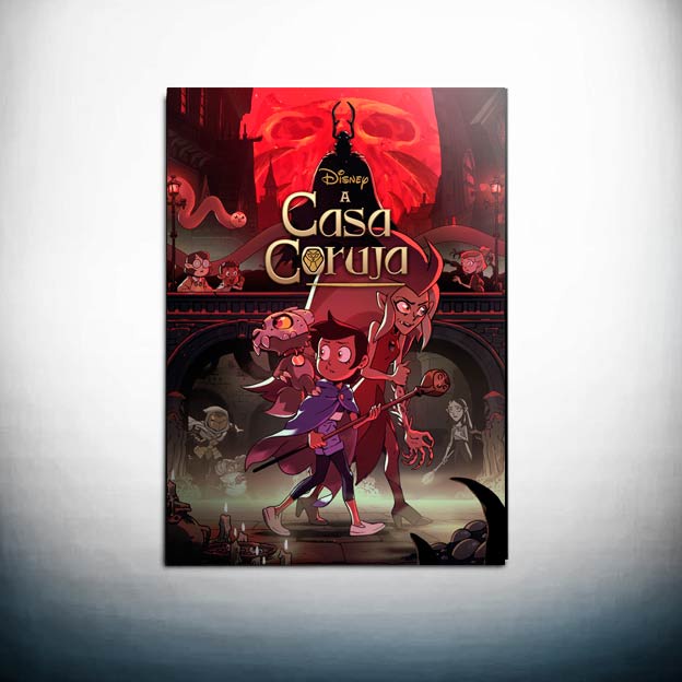 Poster Adesivo Casa da Coruja Cartoon