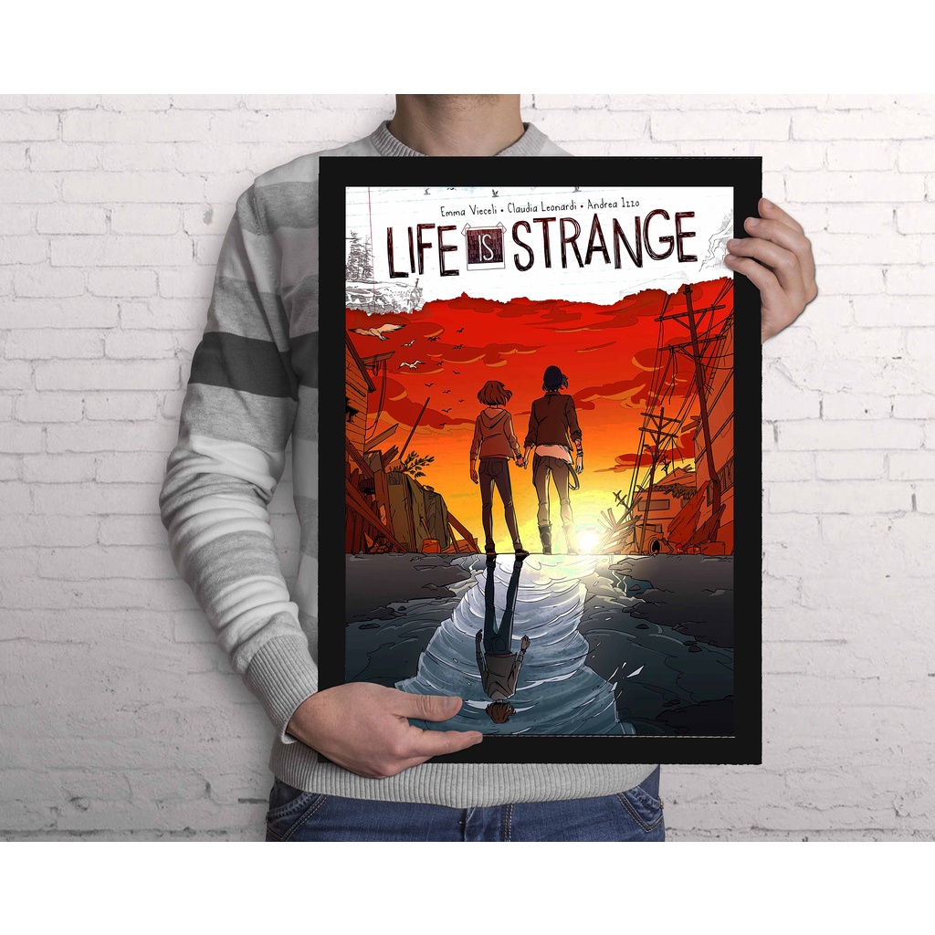 Quadro Life Is Strange Cartoon A3 com artes exclusivas e acrílico na frente (tamanho 45,5 x 33 CM) Poster Decorativo