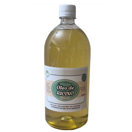 Óleo de rícino 1litro orgânico prensado a frio 100% natural